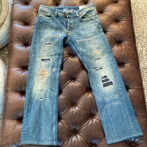 Diesel Industry Viker Men's size 31x30 italia %100 algodao distressed parche